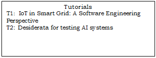 Text Box: Workshops
W1: Second Workshop on Software Engineering for an Uncertain World (SE4UW)
W2: Third Workshop on Emerging Software Engineering Education (WESEE 2020)
W3: Software Engineering for Artificial Intelligence (SE4AI)
